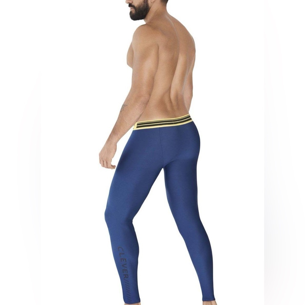 Clever 0372 Ideal Athletic Pants Long Johns Blue - Picture 2 of 3